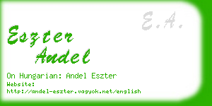 eszter andel business card